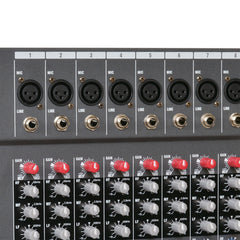 Szzzp Digital 16-Channel Mixer Sound Board Console Wireless Live Studio Audio Mixer Power Mixing USB (110V-220V)