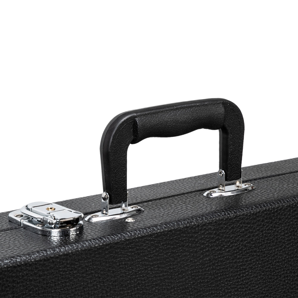 Szzzp High Grade Electric Guitar Square Hard Case Flat Black