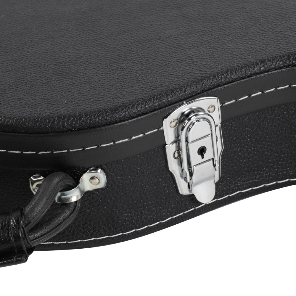Szzzp ST High Grade Electric Guitar Hard Case Microgroove Flat Surface Straight Flange Black