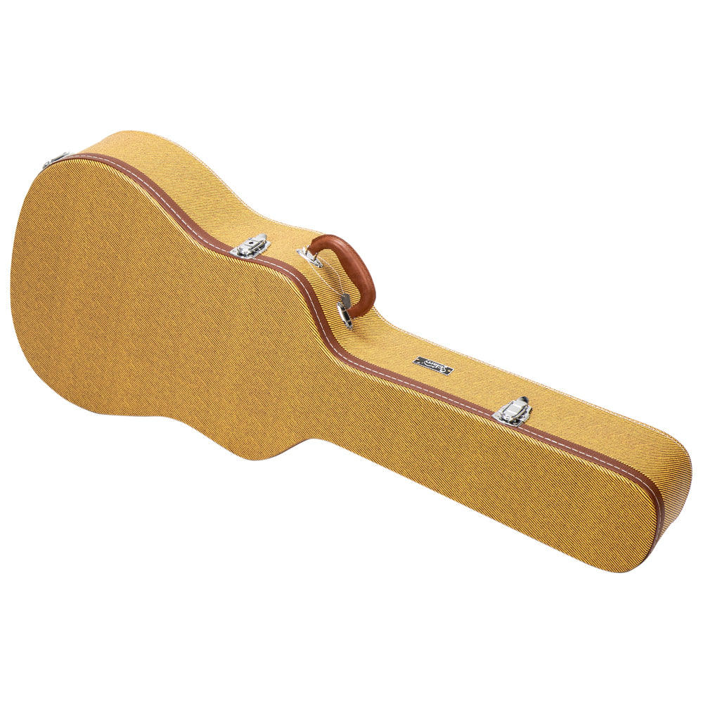 Szzzp 41" Folk Guitar Hardshell Carrying Case Fits Most Acoustic Guitars Microgroove Flat - Yellow