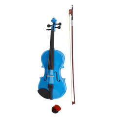 Szzzp 4/4 Acoustic Violin Case Bow Rosin Dark Blue