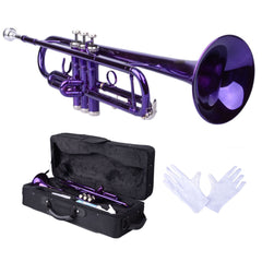 Szzzp Brass B Flat Trumpet Violet