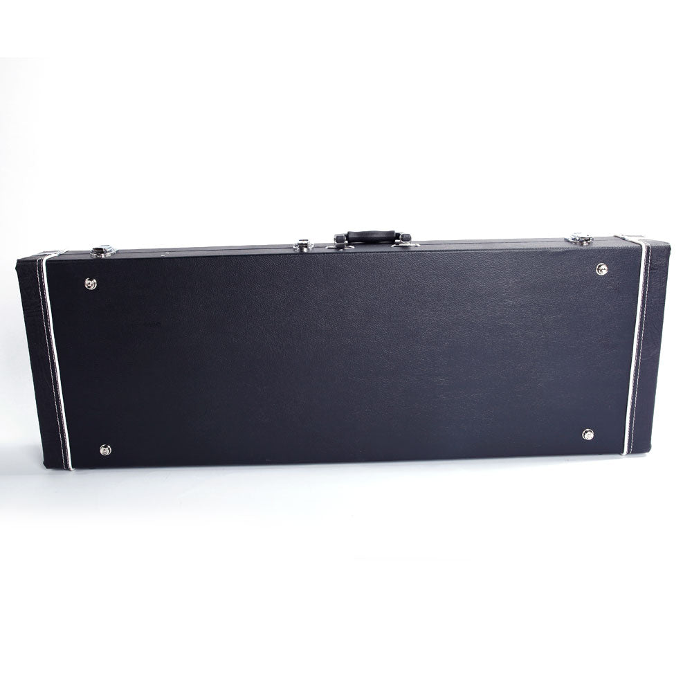 Szzzp ST High Grade Electric Guitar Square Hard Case Microgroove Flat - Black