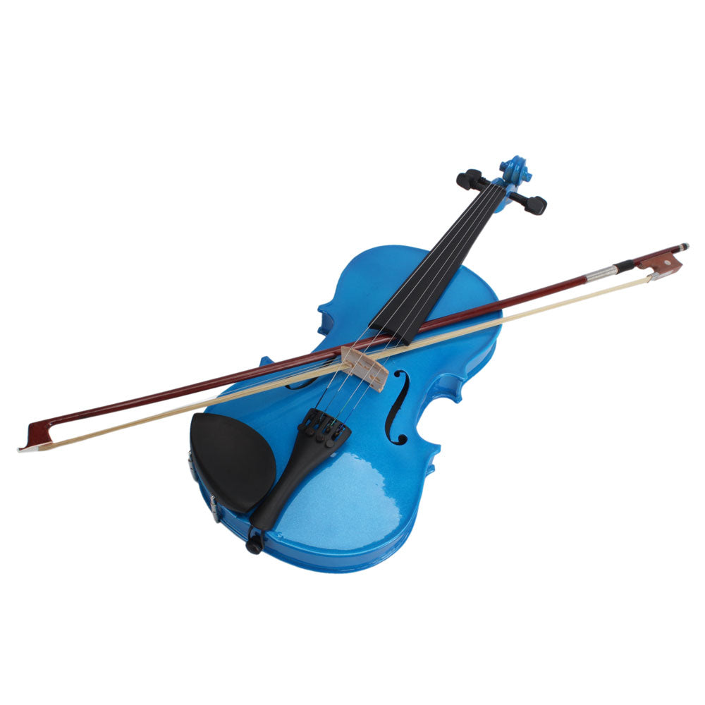 Szzzp 4/4 Acoustic Violin Case Bow Rosin Dark Blue