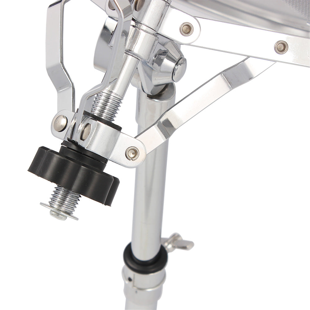 Szzzp Chrome Plated Dumb Snare Drum Stand Tripod Silver