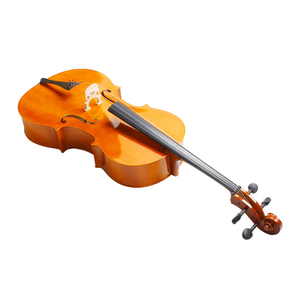 Szzzp 4/4 Wood Cello Bag Bow Rosin Bridge Natural