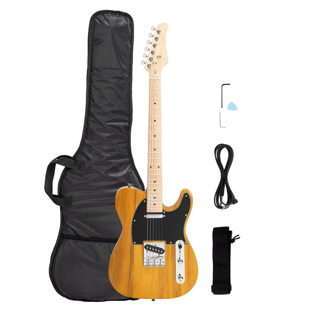Szzzp Maple Fingerboard GTL Electric Guitar SS Pickup Transparent Yellow
