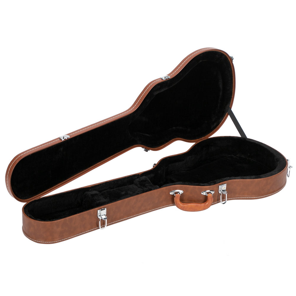 Szzzp Hard-Shell Electric Guitar Case for GLP Style Electric Guitar Bulge Surface - Brown