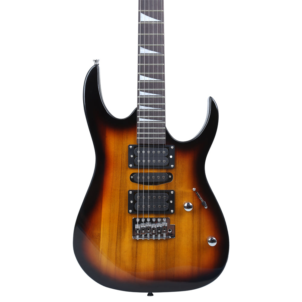 Szzzp Novice Entry Level 170 Electric Guitar HSH Pickup Bag Strap Paddle Rocker Cable Wrench Tool - Sunset