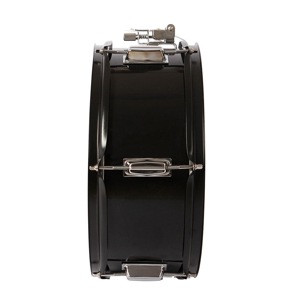 Szzzp 14 x 5.5 inches Professional Marching Snare Drum & Drum Stick & Strap & Wrench Kit Black