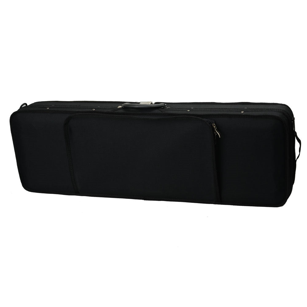 Szzzp Fashion Square Shape Nylon Voilin Bag Black