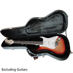 Szzzp ST High Grade Electric Guitar Hard Case Microgroove Flat Surface Straight Flange Black