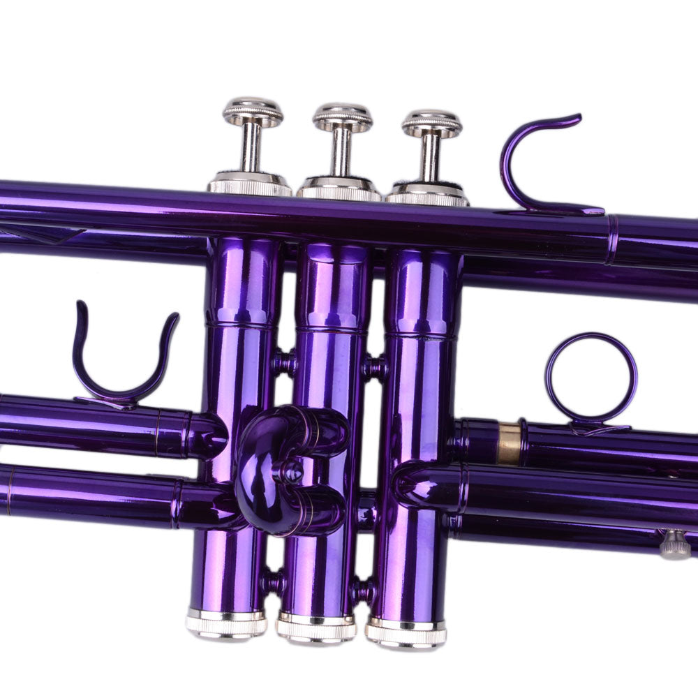 Szzzp Brass B Flat Trumpet Violet