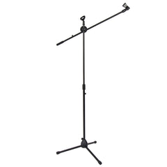 Szzzp FS-002 Folding Type Tripod Boom Microphone Mic Stand - Black