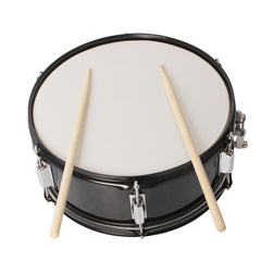 Szzzp 14 x 5.5 inches Professional Marching Snare Drum & Drum Stick & Strap & Wrench Kit Black