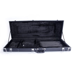 Szzzp ST High Grade Electric Guitar Square Hard Case Microgroove Flat - Black