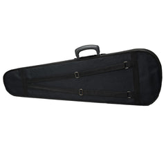 Szzzp Durable Cloth Fluff Triangle Shape Case with Beige Lining for 4/4 Violin Black