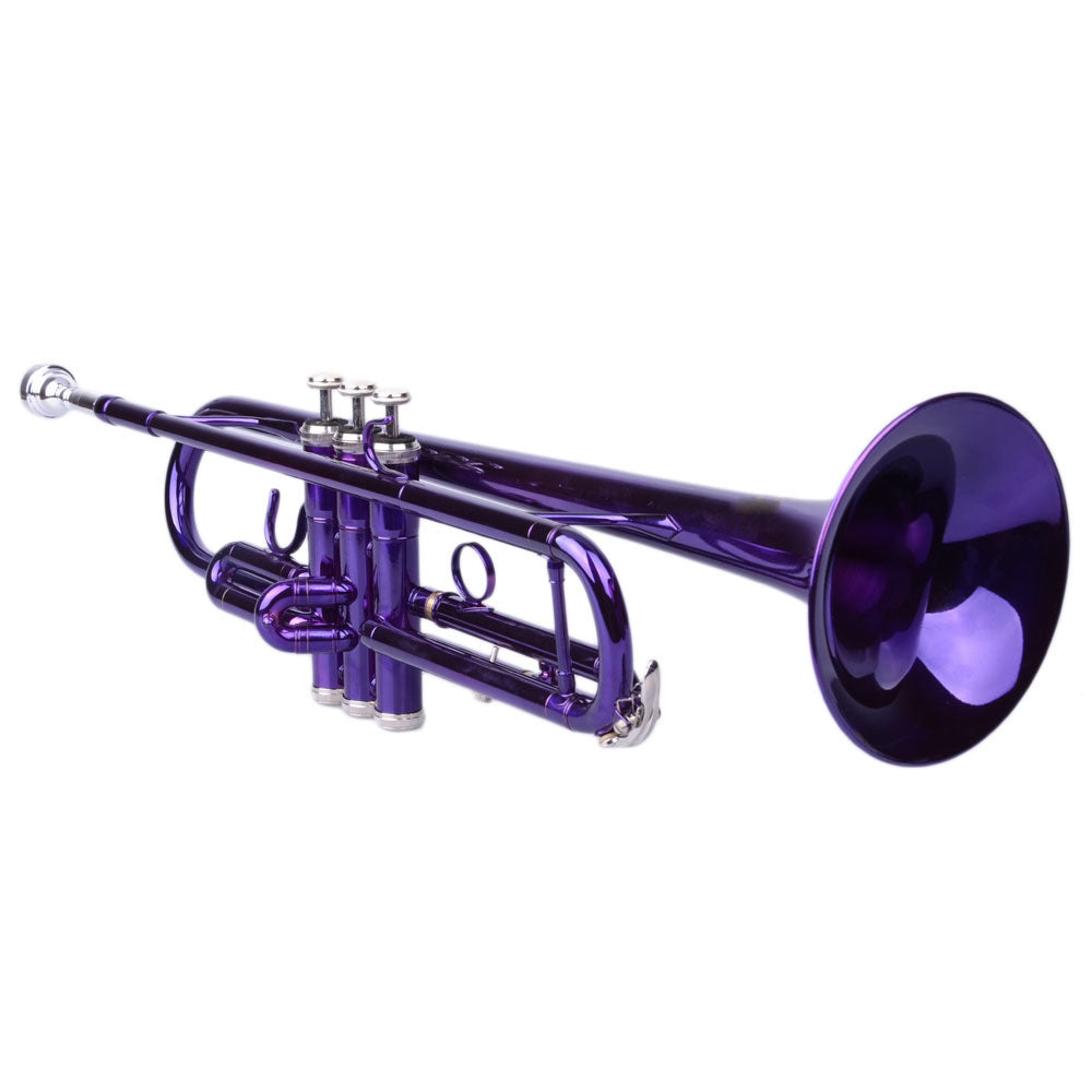 Szzzp Brass B Flat Trumpet Violet