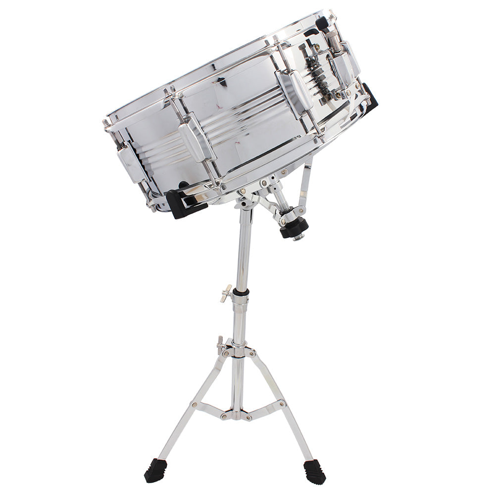 Szzzp Chrome Plated Dumb Snare Drum Stand Tripod Silver