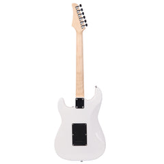 Szzzp ST Stylish Electric Guitar with Black Pickguard - White
