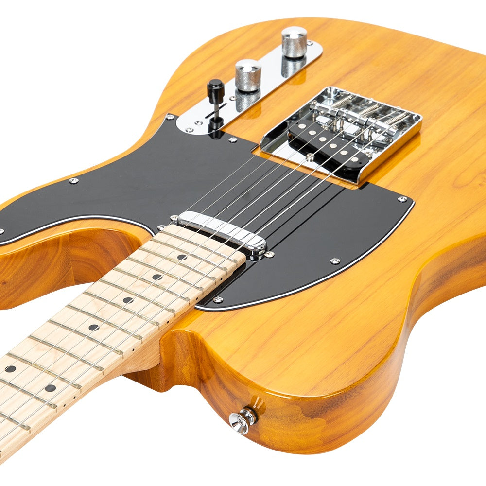 Szzzp Maple Fingerboard GTL Electric Guitar SS Pickup Transparent Yellow