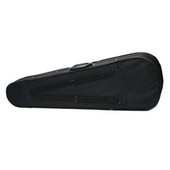 Durable Cloth Fluff Triangle Shape Case with Silver Gray Lining for 4/4 Violin Black