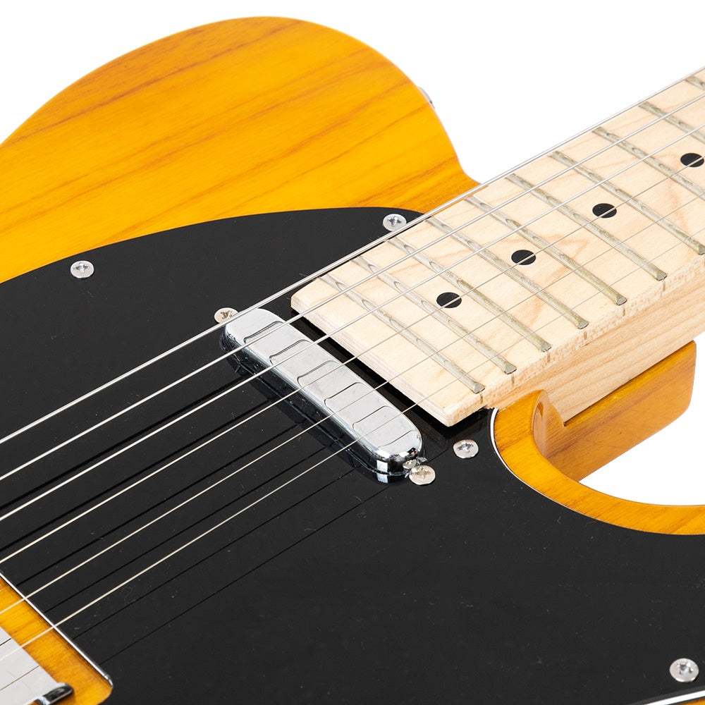 Szzzp Maple Fingerboard GTL Electric Guitar SS Pickup Transparent Yellow