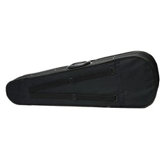 Szzzp Durable Cloth Fluff Triangle Shape Case with Silver Gray Lining for 4/4 Violin Black