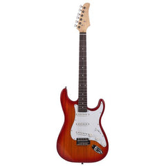 No logo Rosewood Fingerboard  Electric Guitar Sunset Red
