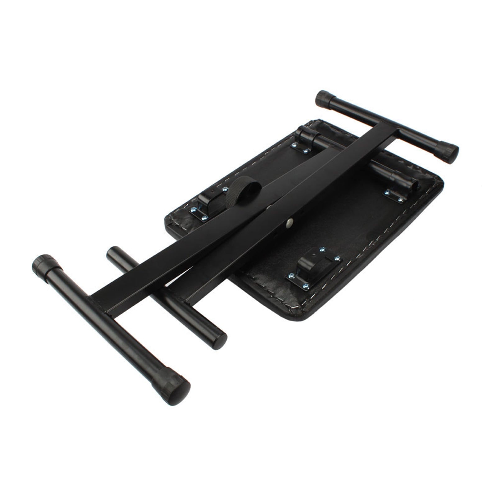Szzzp Adjustable Folding Piano Bench Stool Seat Black