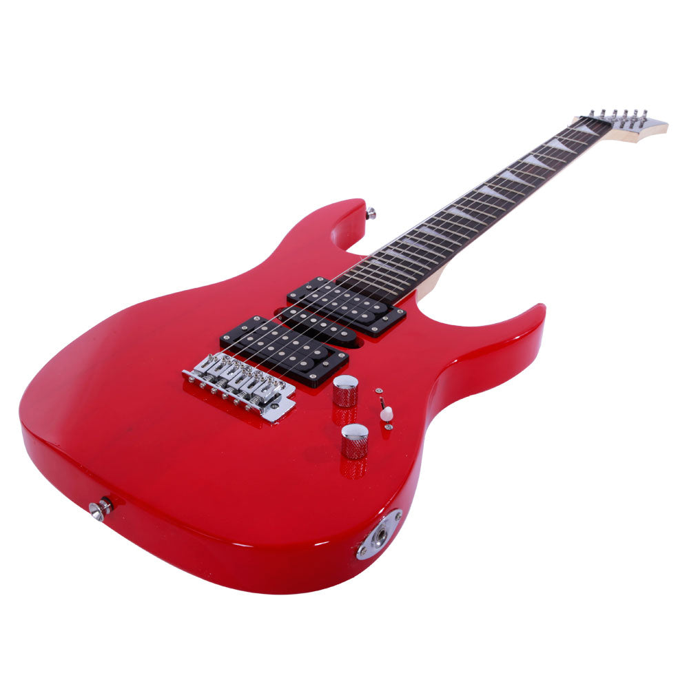 Szzzp Novice Entry Level 170 Electric Guitar HSH Pickup Bag Strap Paddle Rocker Cable Wrench Tool Red