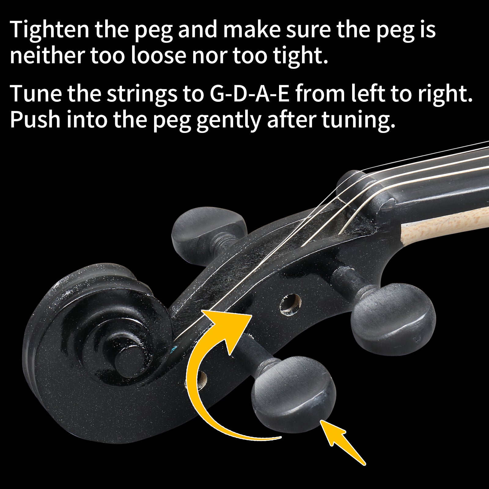 Szzzp Full Size 4/4 Violin Set for Adults Beginners Students with Hard Case,Violin Bow,Shoulder Rest,Rosin,Extra Strings and Sordine