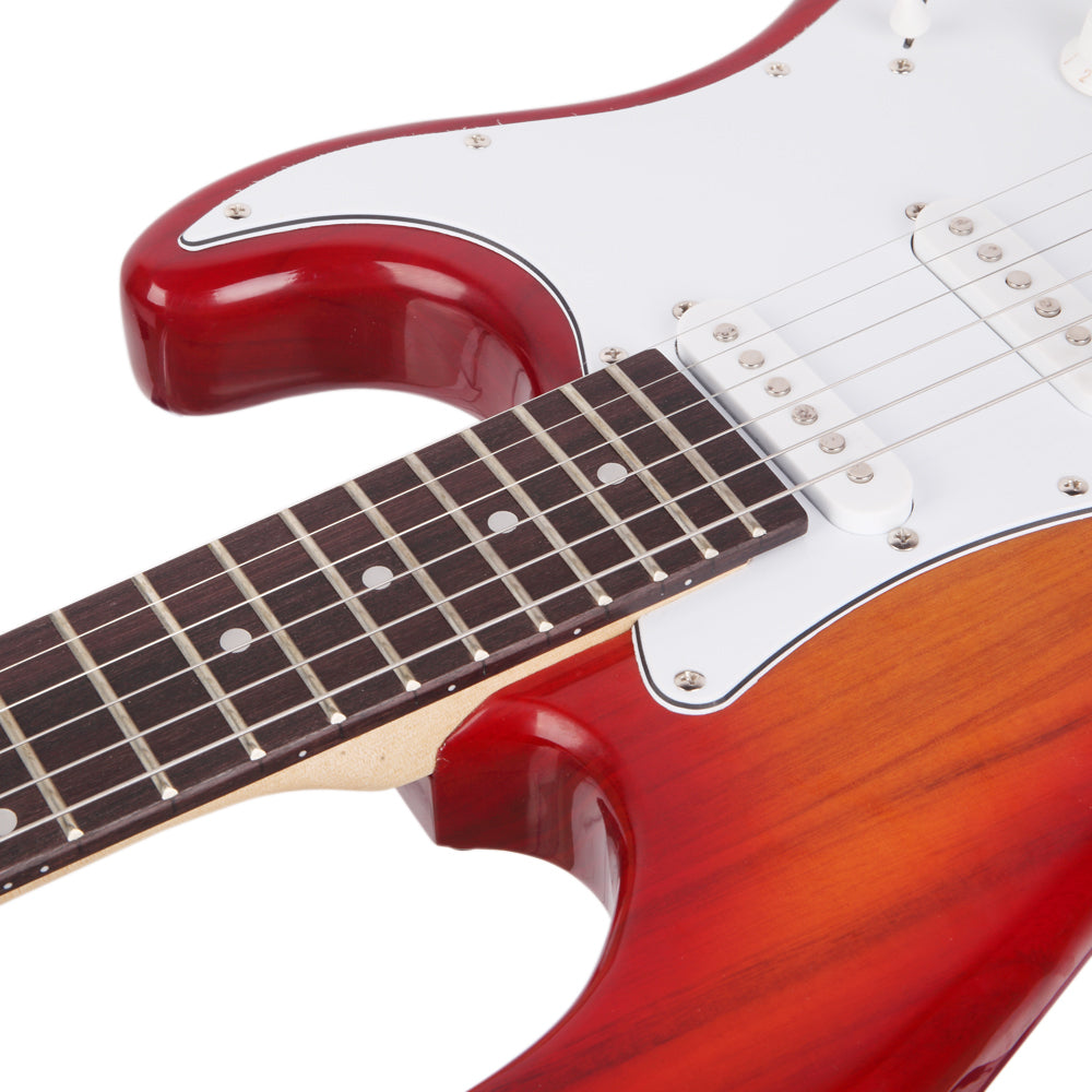 Szzzp Rosewood Fingerboard Electric Guitar Sunset Red