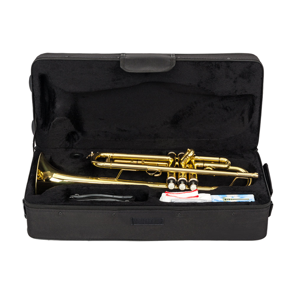 Szzzp Drop B Tone Adjustable Trumpet Gloves Set Plaint Golden