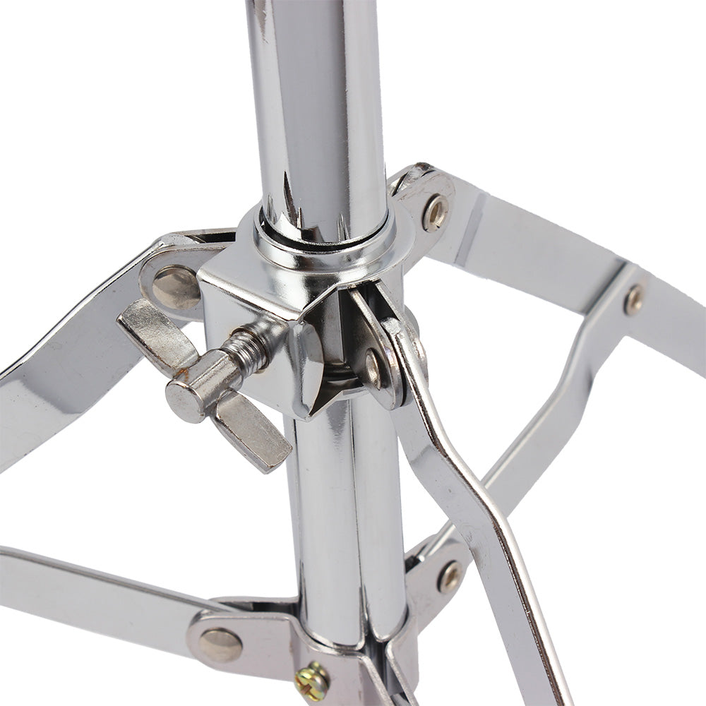 Szzzp Chrome Plated Dumb Snare Drum Stand Tripod Silver