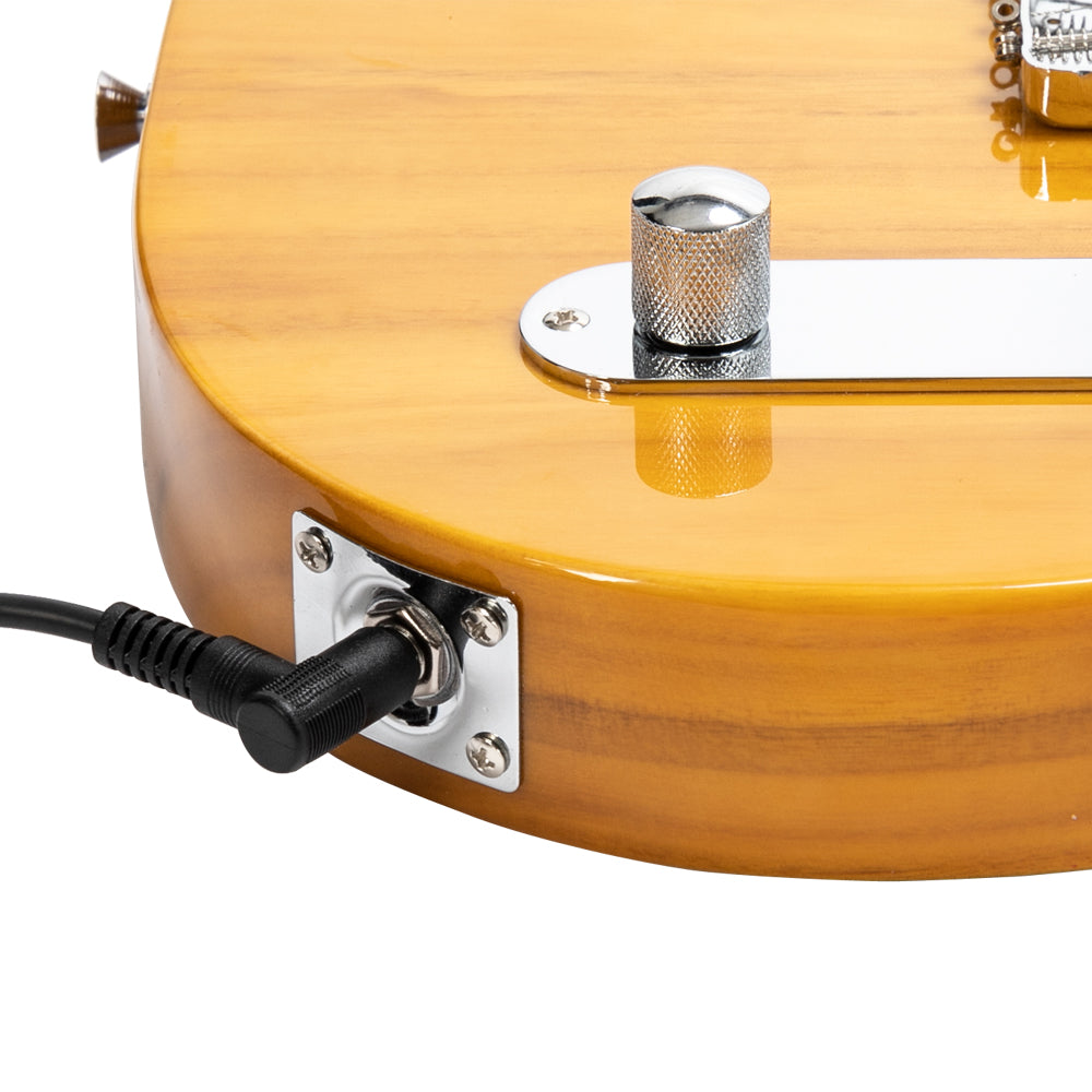 Szzzp Maple Fingerboard GTL Electric Guitar SS Pickup Transparent Yellow