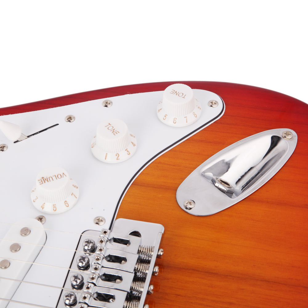 Szzzp Rosewood Fingerboard Electric Guitar Sunset Red