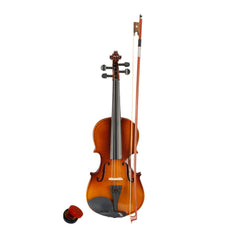 Szzzp 3/4 Acoustic Violin Case Bow Rosin Natural