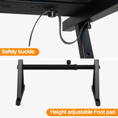 Szzzp Portable Heavy Duty Piano Z Style Stand Adjustable Height and Width, and Bench Set for 54-88 Key Electric Pianos