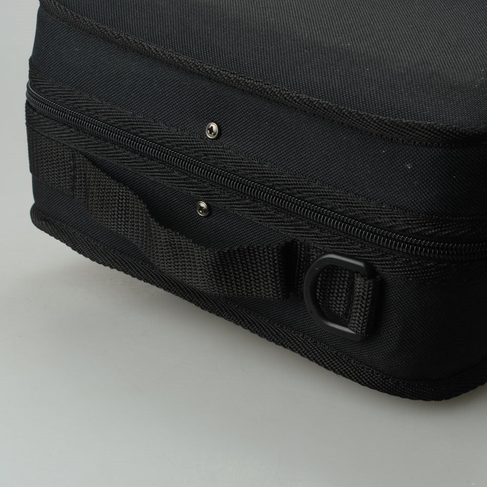 Szzzp Fashion Square Shape Nylon Voilin Bag Black