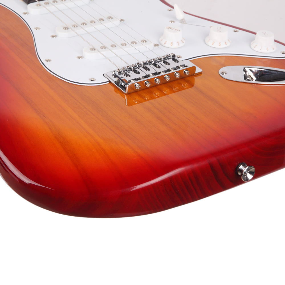 Szzzp Rosewood Fingerboard Electric Guitar Sunset Red
