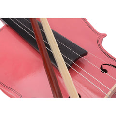 Szzzp 1/8 Acoustic Violin Case Bow Rosin Pink