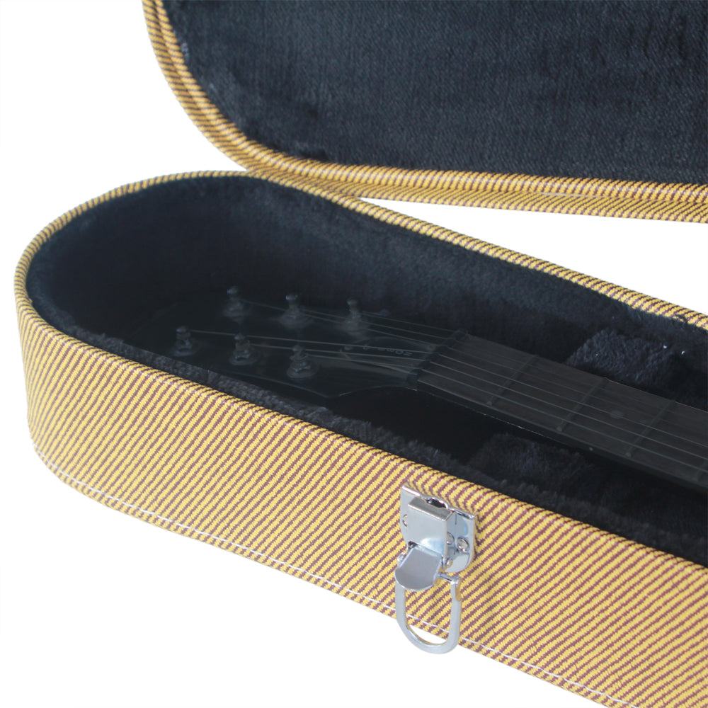 Szzzp Hard-Shell Electric Guitar Case for GLP Style Electric Guitar Bulge Surface -Yellow
