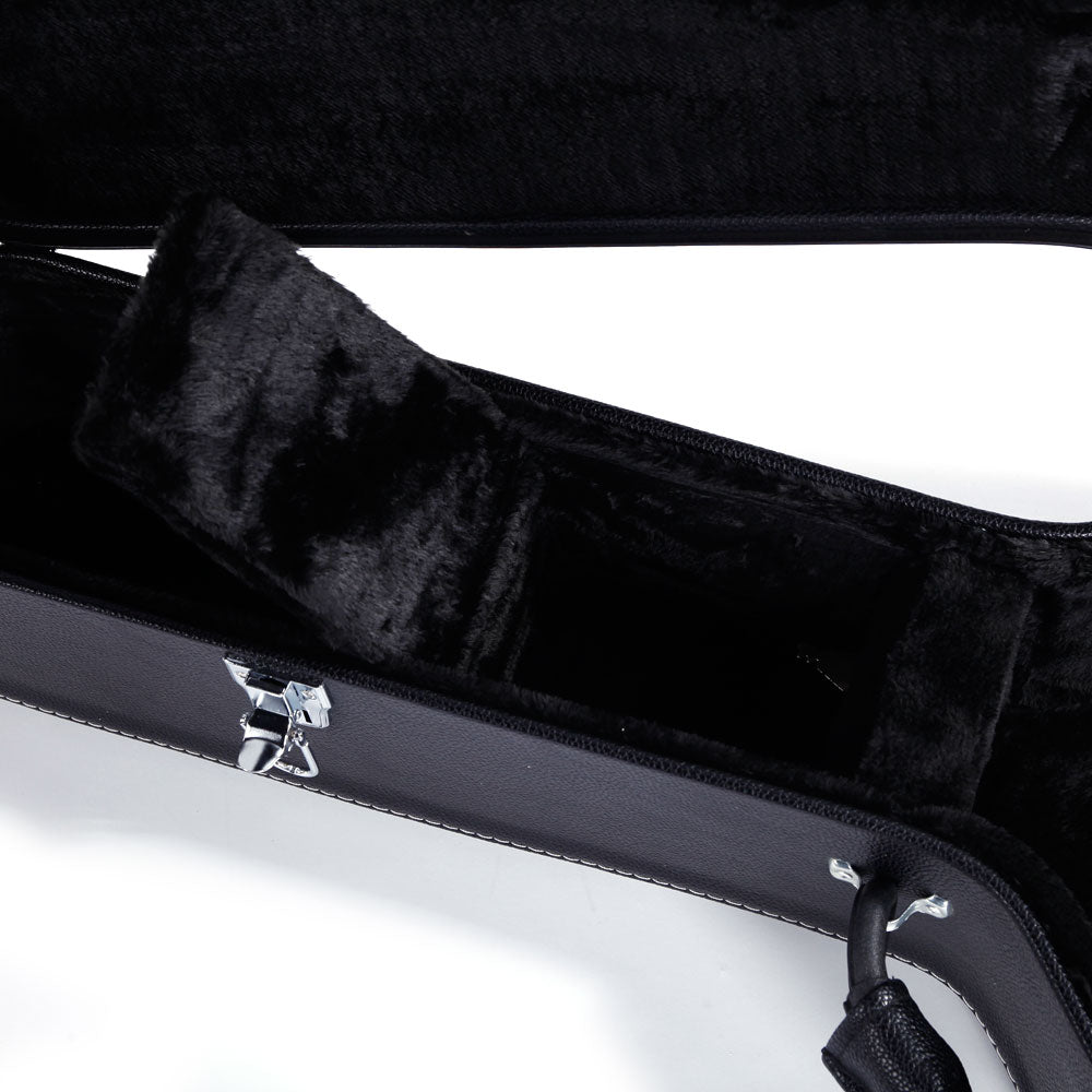 Szzzp 41" Folk Guitar Hardshell Carrying Case Fits Most Acoustic Guitars Microgroove Flat - Black