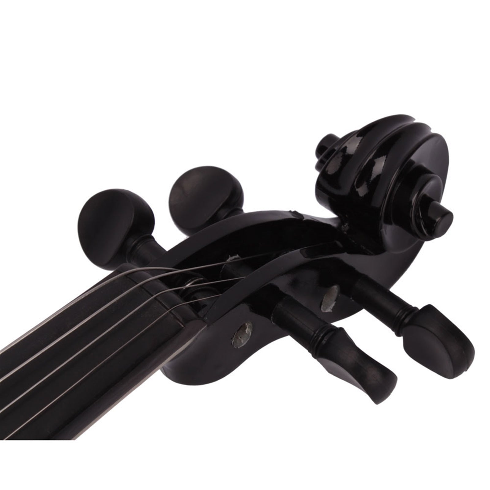 Szzzp 4/4 Acoustic Violin Case Bow Rosin Black