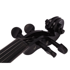Szzzp 4/4 Acoustic Violin Case Bow Rosin Black
