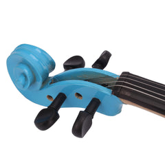 Szzzp 4/4 Acoustic Violin Case Bow Rosin - Blue