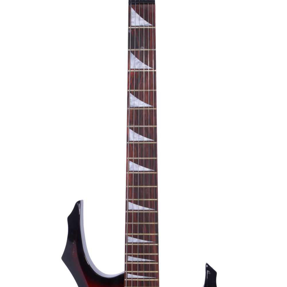 Szzzp Novice Flame Shaped Electric Guitar HSH Pickup Bag Strap Paddle Rocker Cable Wrench Tool - Sunset