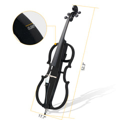 Szzzp Full Size 4/4 Electric Style Cello with Case Bow Rosin Earphone Connecting line