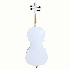 Szzzp 4/4 Wood Cello Bag Bow Rosin Bridge - White